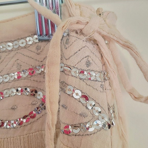 Cotton Creme Gauzy Tiered Midi Skirt size 10 (girls) size 2 (womens) - Picture 5 of 12